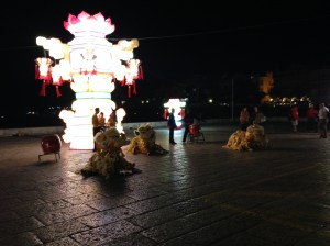 Lysfestivalinstallasjon i Cascais